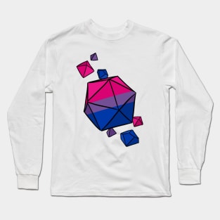 Bi Pride Flag Dice Long Sleeve T-Shirt